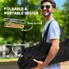 3ft Aluminum Small Folding Table, Portable Camping Table with Storage Bag, Carry Bag for Outdoor Picnic BBQ, Brown