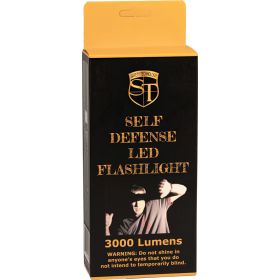 SAFETY TECHNOLOGY 3000 LUMENS LED SELF DEFENSE ZOOMABLE FLASHLIGHT