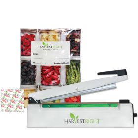 HARVEST RIGHT MYLAR STARTER KIT – 12" IMPULSE SEALER, 100 MYLAR BAGS & 100 OXYGEN ABSORBERS