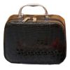 Portable Sewing Kit Black PU Case 10 Colors Thread Spools for DIY Beginners Emergency Travel and Home