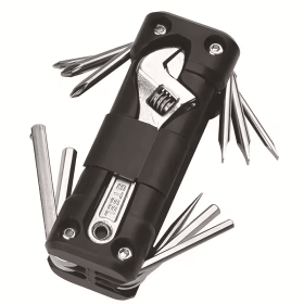 On-the-Go Bike & Motorcycle Multitool, ABS & Stainless Steel Repair Kit, Portable Emergency Tool Set with Wrench, Screwdrivers, Hex Keys for Car,