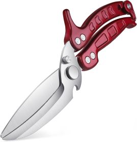 Heavy Duty Poultry Shears - A Must Have Kitchen Shears for Chicken and Meat Cutting - Dishwasher Safe Stainless Food Kitchen Scissors for Thanksgiving