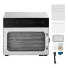 VEVOR 6-Tray Stainless Steel Food Dehydrator – 304 Stainless Steel Trays, 86°F–194°F & 24-Hour Timer