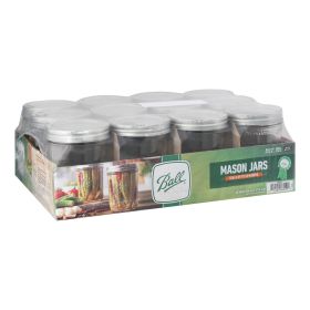 Ball Wide Mouth Pint Mason Canning Jars with Lids – 16 oz, 12 Count, Made in USA