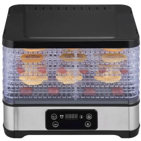 VEVOR 5-Tray Food Dehydrator – 300W, BPA-Free Trays, 95°F–158°F Temperature & 48-Hour Timer