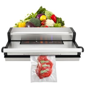 VEVOR 95KPa Vacuum Sealer Machine – 350W Dual Pump & Dual Seal Food Preservation System with Built-In Cutter