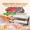 VEVOR 95KPa Vacuum Sealer Machine – 350W Dual Pump & Dual Seal Food Preservation System with Built-In Cutter