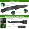 47-Piece Emergency Survival Kit with First Aid Supplies – Tactical Outdoor Gear, Camping Tools & Portable Carrying Bag