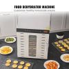 VEVOR 10-Tray Stainless Steel Food Dehydrator – 1000W, 86°F–194°F Adjustable Temperature & 48-Hour Timer