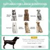 PawHut Elevated Dog Bed with Canopy | 66 lb Portable Pet Cot