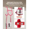 Fire Escape Ladder, 2-Story 13FT Retractable Emergency Fire Ladder, Lightweight Aluminum Alloy Safety Escape Ladders with Sturdy Polyester Strap