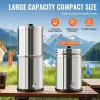 Gravity-fed Water Filter System, 1.5G 304 Stainless-Steel Countertop System, Water Filtration System, Reduces Lead and up to 99% of Chlorine