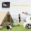 Inflatable Camping Tent with Hand Pump, 4 Season Blow Up Tent, Waterproof and Windproof with Mesh Windows and Doors