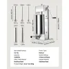 Manual Sausage Stuffer, 33 LBS / 15 L Vertical Meat Stuffer, Heavy Duty Sausage Casing Meat Stuffing Machine