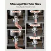 Manual Sausage Stuffer, 33 LBS / 15 L Vertical Meat Stuffer, Heavy Duty Sausage Casing Meat Stuffing Machine