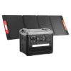 Portable Power Station, 2400W Portable Solar Generator with 200W Foldable Solar Panel