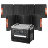 Portable Power Station, 2400W Portable Solar Generator with 2PCS * 200W Foldable Solar Panels