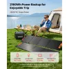 Portable Power Station, 2400W Portable Solar Generator with 2PCS * 200W Foldable Solar Panels