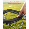Portable Toilet for Camping, 350 lbs Weight Capacity, Stainless Steel Foldable Camp Travel Toilet with Soft Seat for Adults, Suitable for Trucker