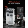 Rechargeable Keychain Flashlight, Mini LED Flashlight with 13 Lighting Modes, Portable Pocket Flashlight with Clip