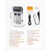 Rechargeable Keychain Flashlight, Mini LED Flashlight with 13 Lighting Modes, Portable Pocket Flashlight with Clip