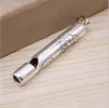 WHISTLE PENDANT NECKLACE SILVER PORTABLE EMERGENCY SURVIVAL OUTDOOR HIKING CAMPING