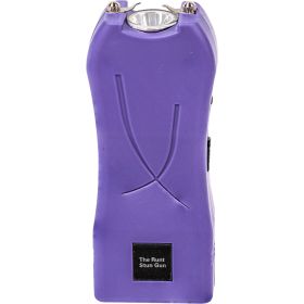 RUNT 80 MILLION VOLT RECHARGEABLE STUN GUN WITH FLASHLIGHT | BLACK, PINK, PURPLE & RED (Safety Technology: Purple)