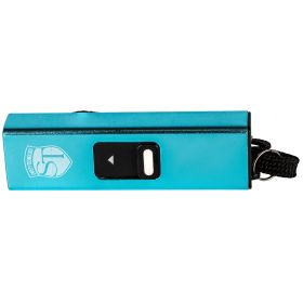 SLIDER 40 MILLION VOLT STUN GUN WITH 80-LUMEN LED FLASHLIGHT – RECHARGEABLE COMPACT PERSONAL SAFETY DEVICE (Safety Technology: Blue)