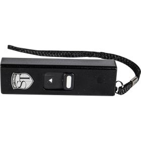 SLIDER 40 MILLION VOLT STUN GUN WITH 80-LUMEN LED FLASHLIGHT – RECHARGEABLE COMPACT PERSONAL SAFETY DEVICE (Safety Technology: Black)