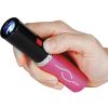 25 MILLION VOLT LIPSTICK STUN GUN WITH 100-LUMEN LED FLASHLIGHT – RECHARGEABLE COMPACT PERSONAL PROTECTION DEVICE