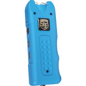 SAFETY TECHNOLOGY MULTIGUARD STUN GUN – 80 MILLION VOLT RECHARGEABLE SELF-DEFENSE DEVICE WITH FLASHLIGHT & ALARM | 5 COLORS (Safety Technology: Blue)