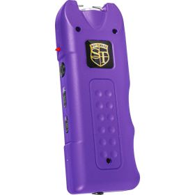 SAFETY TECHNOLOGY MULTIGUARD STUN GUN – 80 MILLION VOLT RECHARGEABLE SELF-DEFENSE DEVICE WITH FLASHLIGHT & ALARM | 5 COLORS (Safety Technology: Purple)