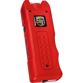 SAFETY TECHNOLOGY MULTIGUARD STUN GUN – 80 MILLION VOLT RECHARGEABLE SELF-DEFENSE DEVICE WITH FLASHLIGHT & ALARM | 5 COLORS (Safety Technology: Red)
