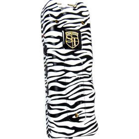 SAFETY TECHNOLOGY MULTIGUARD STUN GUN – 80 MILLION VOLT RECHARGEABLE SELF-DEFENSE DEVICE WITH FLASHLIGHT & ALARM | 5 COLORS (Safety Technology: Zebra)