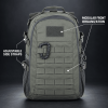 TACTICAL BACKPACK WITH MODULAR WEBBING & MESH SIDE POCKETS – MULTI-COMPARTMENT OUTDOOR DAYPACK