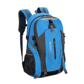 36L LIGHTWEIGHT OUTDOOR HIKING BACKPACK – WATER-REPELLENT NYLON CAMPING & TRAVEL DAYPACK (Color: Blue)
