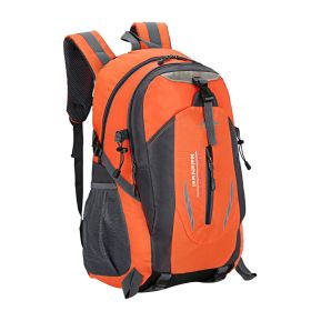 36L LIGHTWEIGHT OUTDOOR HIKING BACKPACK – WATER-REPELLENT NYLON CAMPING & TRAVEL DAYPACK (Color: Orange)