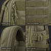 TACTICAL BACKPACK WITH MULTIPLE COMPARTMENTS – MODULAR OUTDOOR DAYPACK FOR HIKING, CAMPING & EVERYDAY CARRY