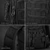 TACTICAL BACKPACK WITH MULTIPLE COMPARTMENTS – MODULAR OUTDOOR DAYPACK FOR HIKING, CAMPING & EVERYDAY CARRY
