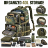 40L TACTICAL MILITARY BACKPACK – MOLLE SURVIVAL BACKPACK WITH MULTIPLE COMPARTMENTS & REMOVABLE WAIST BELT