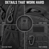 TACTICAL BACKPACK WITH MODULAR WEBBING & MESH SIDE POCKETS – MULTI-COMPARTMENT OUTDOOR DAYPACK